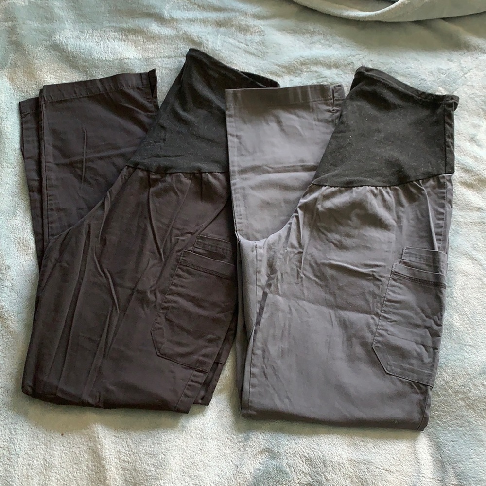 Butter Soft Maternity scrub pants 2/$10